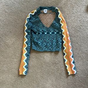 Fun funky and sexy cool weather top